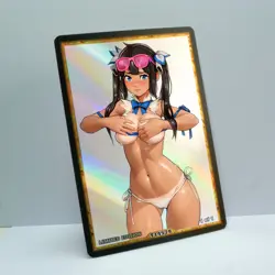 HESTIA Waifu Anime Card LIMITED 1/1 Custom TCG Holo Goddess Story ACG T14579 - Image 2
