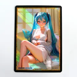 HATSUNE MIKU Waifu Anime Card LIMITED 1/1 Custom TCG Holo T14578 - Image 1
