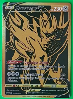 Zamazenta V - SWSH077 - Pokemon TCG Sword & Shield Promo Ultra Rare Holo Card NM - Image 1
