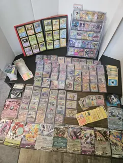 Huge Pokemon Card Lot Vintage Modern EX GX V Full Art Trainer Binder 1st Ed Bulk - Image 1