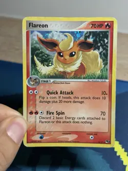 Flareon 2/17 Holo Rare Ex Era Pop Series 3 2006 Pokemon Card SWIRL - Image 3
