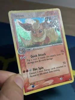 Flareon 2/17 Holo Rare Ex Era Pop Series 3 2006 Pokemon Card SWIRL - Image 4