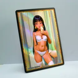 CHEL Waifu Anime Card LIMITED 1/1 Custom TCG Holo Goddess Story ACG T14565 - Image 2
