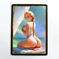CAMMY WHITE Waifu Anime Card LIMITED 1/1 Custom TCG Holo T14564 - Image 1