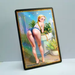CAMMY WHITE Waifu Anime Card LIMITED 1/1 Custom TCG Holo T14563 - Image 2