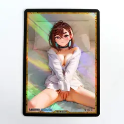 AYASE MOMO Waifu Anime Card LIMITED 1/1 Custom TCG Holo T14559 - Image 1