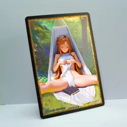 ASUNA Waifu Anime Card LIMITED 1/1 Custom TCG Holo Goddess Story ACG T14558 - Image 2