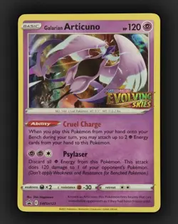 Articuno SWSH123 - Evolving Skies STAFF Promo Prerelease - Rare card - Near Mint - Image 1