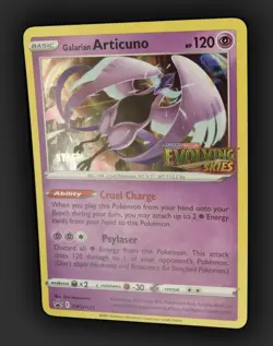 Articuno SWSH123 - Evolving Skies STAFF Promo Prerelease - Rare card - Near Mint - Image 4