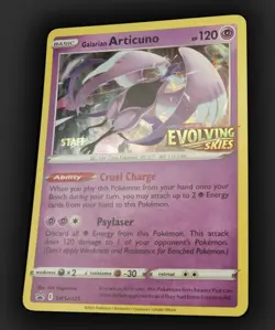 Articuno SWSH123 - Evolving Skies STAFF Promo Prerelease - Rare card - Near Mint - Image 5