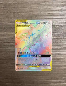 (RARE) Pokemon TCG Moltres & Zapdos & Articuno GX 69/68 TAG TEAM Holo Card - Image 2