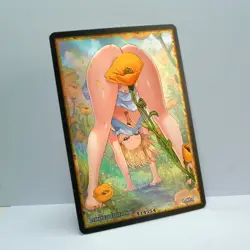 ANDROID 18 Waifu Anime Card LIMITED 1/1 Custom TCG Holo T14554 - Image 2