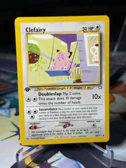 Clefairy 30/111 Neo Genesis 1st Edition Uncommon Pokemon Card - Image 1