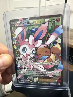 Sylveon EX RC32 – Misprint Pokemon Card – Authentic German - MP - Image 1