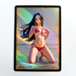 BOA HANCOCK Waifu Anime Card LIMITED 1/1 Custom TCG Holo T14546 - Image 1