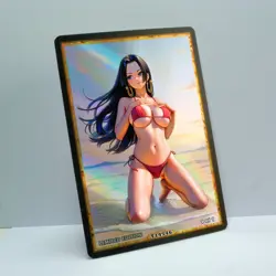 BOA HANCOCK Waifu Anime Card LIMITED 1/1 Custom TCG Holo T14546 - Image 2