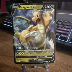 Pokemon Dragonite V 049/078 Pokemon GO Ultra Rare (Full Art) Holo Card NM - Image 1