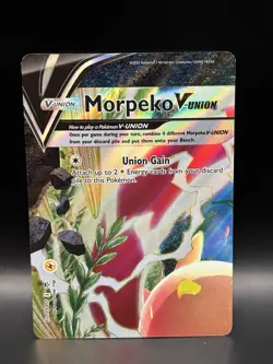 Morpeko V-UNION SWSH215 - Pokemon Sword & Shield Black Star Promo Card - NM - Image 1