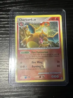 Pokemon TCG Charizard LV.60 Platinum Arceus Holo Rare Card 1/99 - Image 1