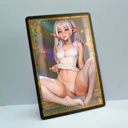 FRIEREN Waifu Anime Card LIMITED 1/1 Custom TCG Holo Goddess Story ACG T14542 - Image 2