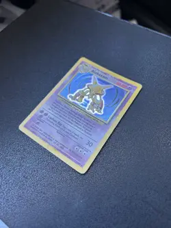 Pokemon Alakazam 1/102 Base Set Holo Rare 80 LP 1999 Wizards of the Coast Card - Image 3