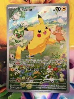 Pokemon TCG Pikachu SVP 088 2024 Scarlet & Violet Black Star Promo Card - Image 1