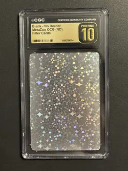 MetaZoo Holo Blank Filler Card Crytpid Nation CN1 2021 CGC 10 PRISTINE - Image 1