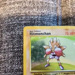 Pokemon Hitmonchan Base Set Holo Rare Basic 7/102 70 HP English Card - Image 2