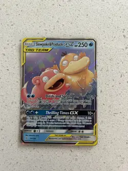 Pokemon Card - 2019 Slowpoke & Psyduck 35/236 Tag Team Excellent Condition - Image 1