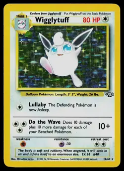 Pokemon Card - Wigglytuff Jungle 16/64 Holo Unlimited Holo Rare - Image 1