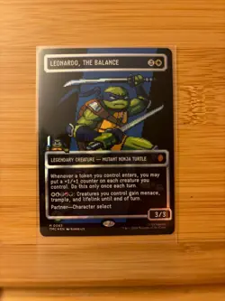 Leonardo, the Balance M0083) (Borderless) (Surge Foil) Commander: Teenage Mutant - Image 3