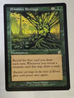 Primitive Etchings Rare NM Scourge MTG x 1 - Image 1