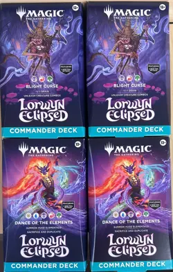Magic The Gathering Lorwyn Eclipsed Commander Decks (Set of 4) - Image 1