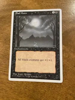 Bad Moon X1 MTG Alternate 4th Edition Magic HP/DMG - Image 1