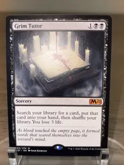 2020 MTG Magic the Gathering M21 Core Set 2021 #103 Grim Tutor NM (D) - Image 2