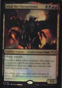 Akul the Unrepentant - Outlaws of Thunder Junction: #189 - Foil Nm R246 - Image 1