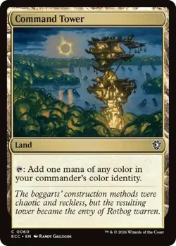 4 x Command Tower (0060) - Commander: Lorwyn Eclipsed - NM-Mint - MTG - Image 1