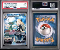 2025 POKEMON DRI EN-DESTINED RIVALS ILLUSTRATION RARE CYNTHIA'S ROSERADE PSA 9 - Image 3