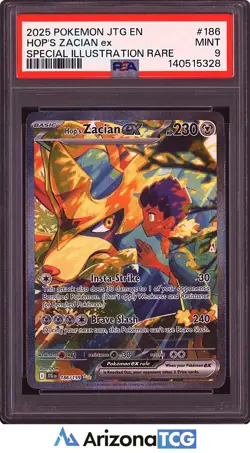 Pokemon 2025 Hop's Zacian ex 186/159 SIR Journey Together PSA 9 - Image 1