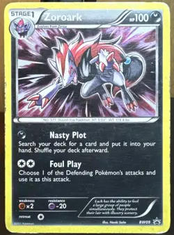 Pokemon TCG Zoroark BW09 Black & White Black Star Promo Holo Card - Image 1