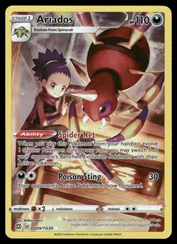 Ariados TG09/TG30 Holo Brilliant Stars Trainer Gallery Pokemon Holo NM - Image 1
