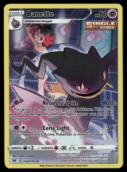 Banette TG07/TG30 Holo Lost Origin Trainer Gallery Pokemon Holo NM - Image 1