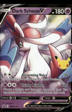 Dark Sylveon V SWSH134 Holo Promo Sword & Shield Promo Pokemon Holo Near Mint - Image 1