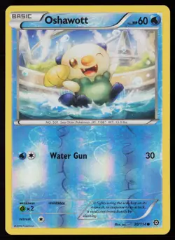 Oshawott 30/114 Reverse Holofoil Pokemon TCG XY - Steam Siege LP - Image 1