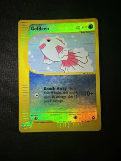 Pokemon Goldeen 078/147 Aquapolis English Common Reverse Holo 40 HP - Image 2