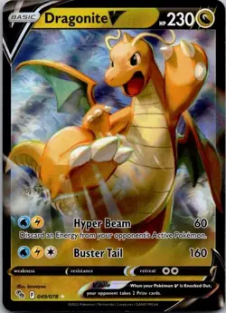 Dragonite V 049/078 Pokemon GO - NM - Image 1
