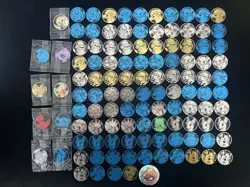 2025 Pokemon TCG S-Chinese 151C Coin Blue Bulbasaur Pikachu Snorlax Lot*114 YV34 - Image 1
