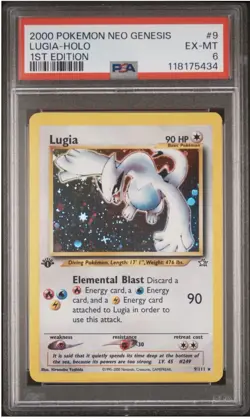 2000 POKEMON NEO GENESIS 1ST EDITION #9 LUGIA-HOLO 1ST EDITION - Image 1
