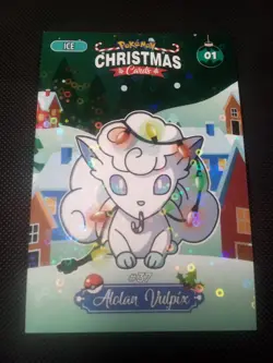 Pokemon 2024 Peru DKV Collectoons Christmas Set #1 Alolan Vulpix Holo US Seller - Image 1