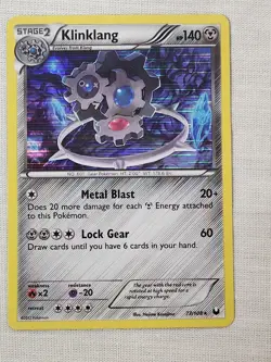 NM Klinklang - Holofoil 77/108 Dark Explorers Pokemon TCG - Image 1
